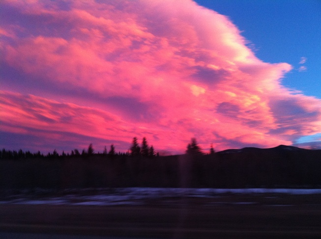 Pink Skies Airdrie, Alberta Canada