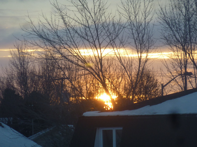 Un super lever de soleil......une super journÃ©e...... Chicoutimi, Quebec Canada