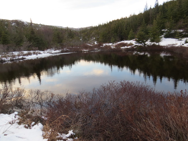 clouds in the pond Rock Harbour, Newfoundland and Labrador Canada