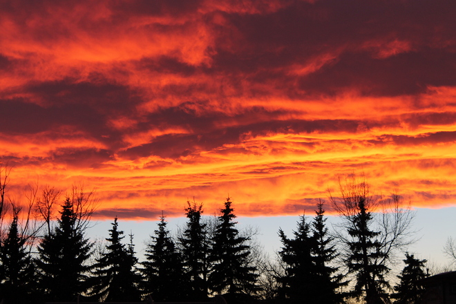 Chinook sunset Calgary, Alberta Canada