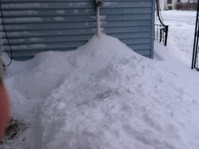snow drift Canning, Nova Scotia Canada