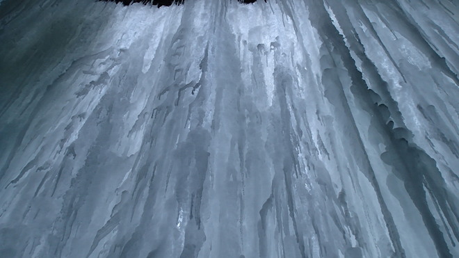 Buttermilk falls ice curtain Hamilton, Ontario Canada