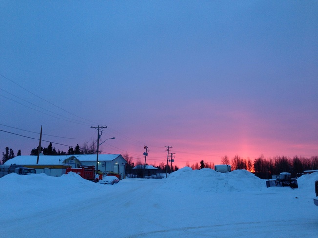 Beautiful sky on a windy mornin Creighton, Saskatchewan Canada