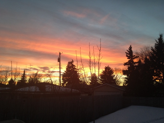 Calgary sunset Dover Glen, Alberta Canada