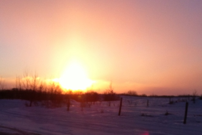 Sunday Morning Sunrise Prince Albert, Saskatchewan Canada