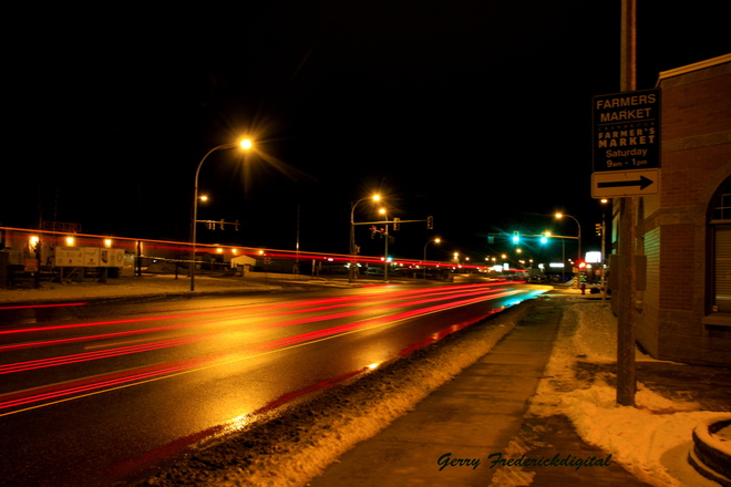 3.2 sec night photo Cranbrook, British Columbia Canada