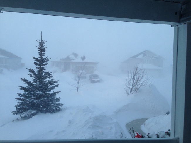 blizzard in la salle, mb La Salle, Manitoba Canada