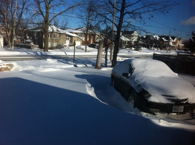 drifting snow Waterdown, Ontario Canada