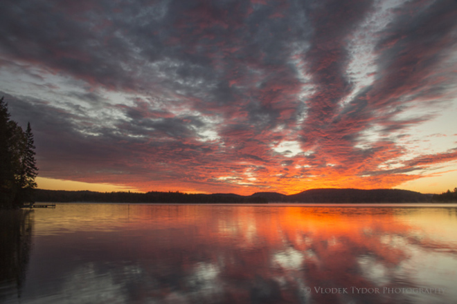 Sunrise at the Lake Muskoka, Ontario Canada