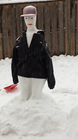 Snowman Milton, Ontario Canada