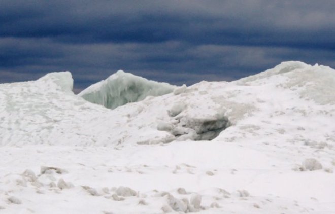 ice mountains Prince Edward County, Ontario Canada