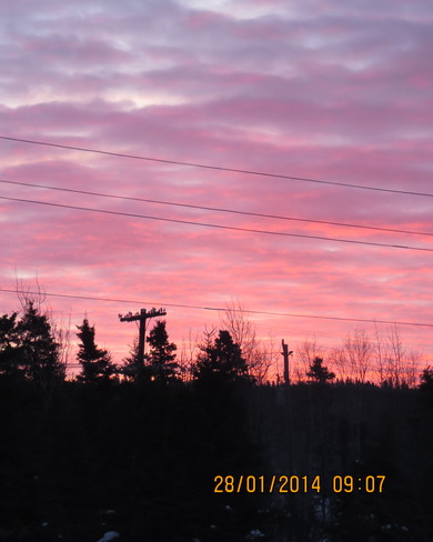Beautiful morning sky Marathon, Ontario Canada