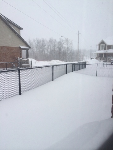 never ending snow Orangeville, Ontario Canada