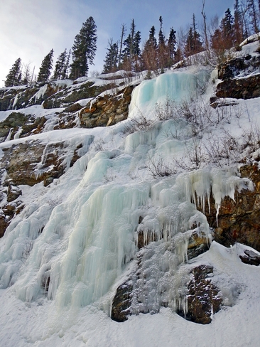 Ice Formations Pine Pass Mackenzie, British Columbia Canada