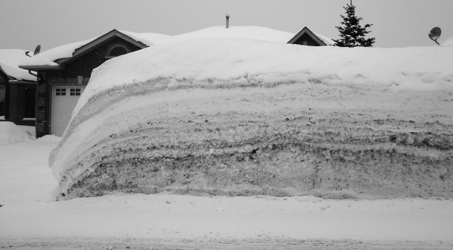 Armageddon of Snow Orillia, Ontario Canada