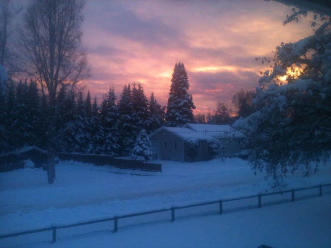 Winter Sunset Prince George, British Columbia Canada