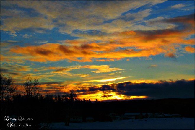 "Sunrise Feb. 7" Springdale, Newfoundland and Labrador Canada