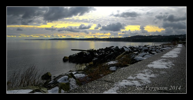 Snow Clouds Approaching Sidney Sidney, British Columbia Canada