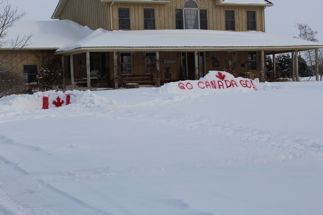 Finally, something worthwhile to do with the snow! Lucan Biddulph, Ontario Canada
