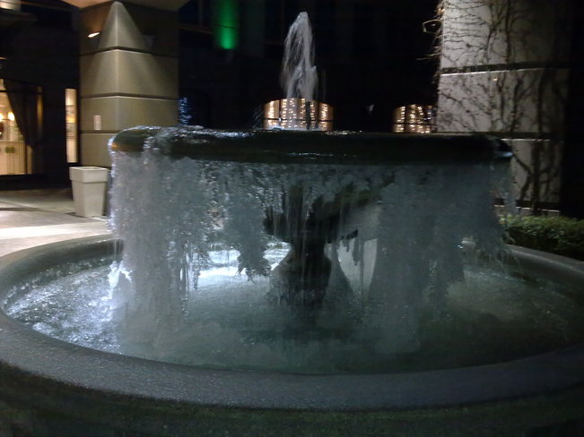 frozen fountain North Vancouver, British Columbia Canada