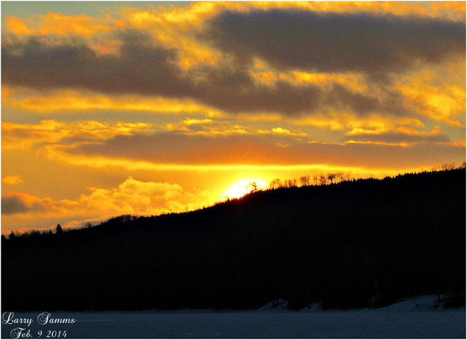 "Sunset Feb, 9" Springdale, Newfoundland and Labrador Canada
