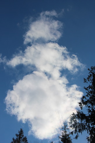 cloud formation Sidney, British Columbia Canada