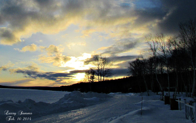 "Sun Setting at 4:40 PM" Springdale, Newfoundland and Labrador Canada