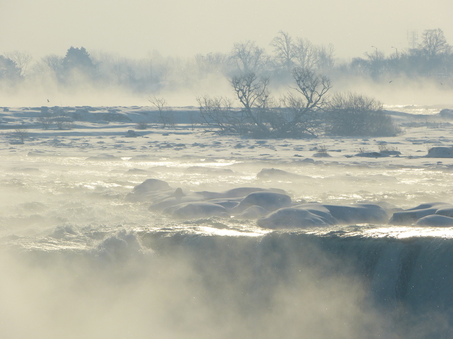 Cold morning mist at Niagara Falls Niagara Falls, Ontario Canada
