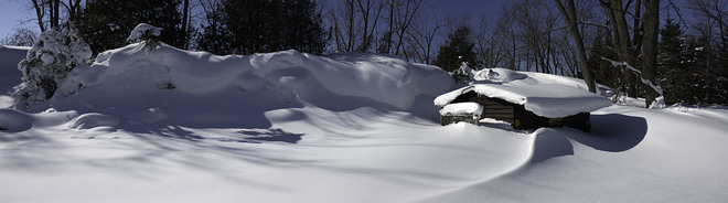 Snow Tsunami Picton, Ontario Canada