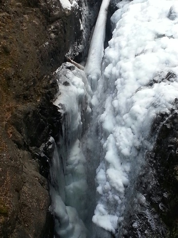 Frozen Englishmen Falls Comox Valley, British Columbia Canada