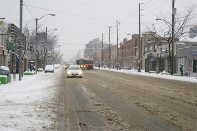 Snow on the Lakeshore New Toronto, Ontario Canada