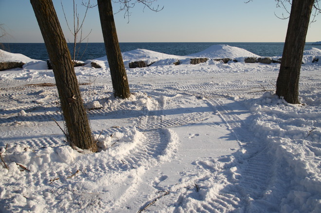Bluffer's Park in February Scarborough, Ontario Canada