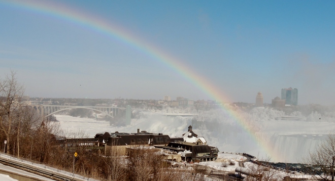 rainbow over the rainbow Niagara Falls, Ontario Canada