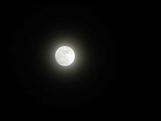 Almost Full Moon... Kamloops, British Columbia Canada