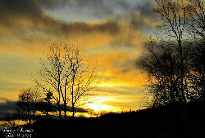 'Sunset Feb. 15 2014" Springdale, Newfoundland and Labrador Canada
