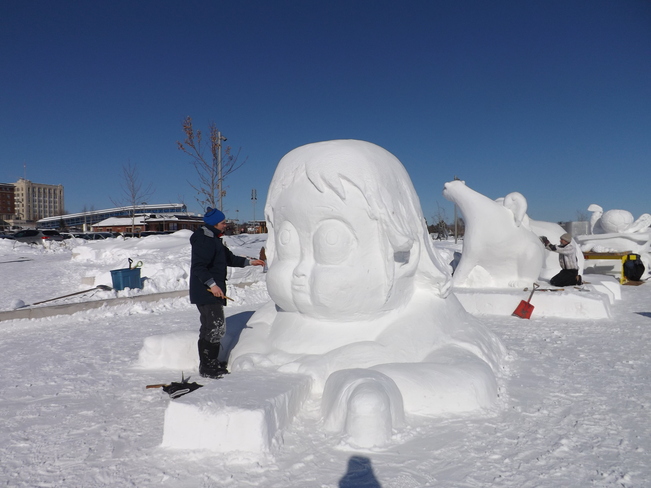 family day snow sculptures Thunder Bay, Ontario Canada