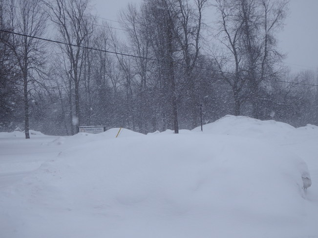 Feb. 14 Snow storm. Long Sault, Ontario Canada