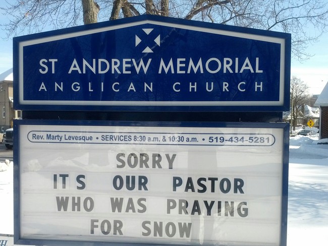 Snow prayers London, Ontario Canada
