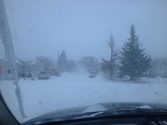 in a snow gloab Luseland, Saskatchewan Canada