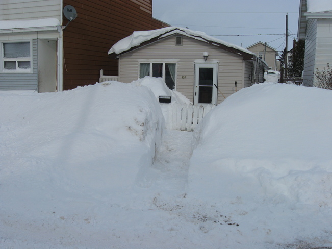 snow accumulation this year Thunder Bay, Ontario Canada