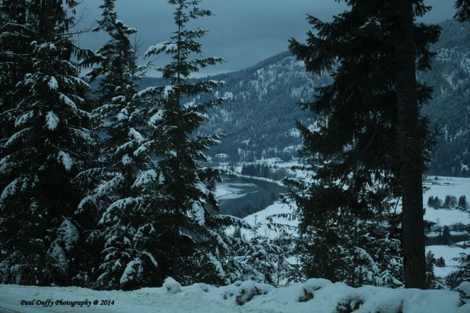 A quiet river Enderby, British Columbia Canada