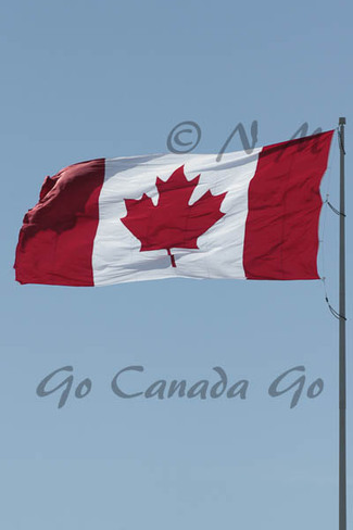 big wind steach the flag Guelph, Ontario Canada