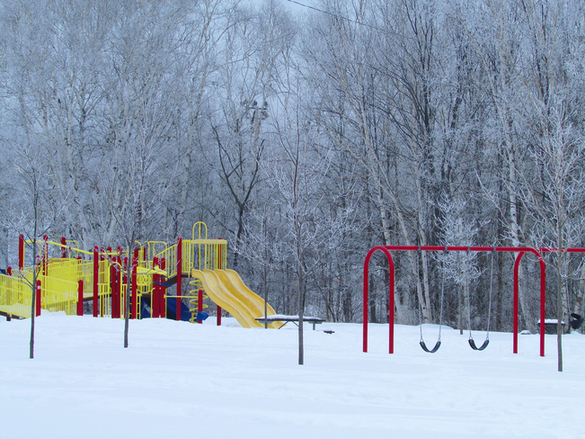 winter playground North Bay, Ontario Canada