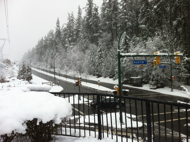 snow day Coquitlam, British Columbia Canada