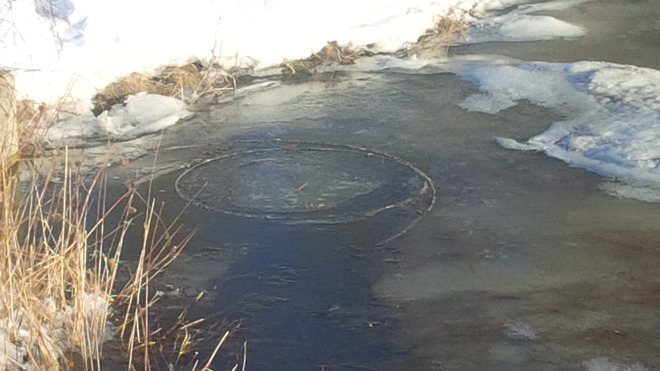 Mysterious Ice Circle Mississauga, Ontario Canada