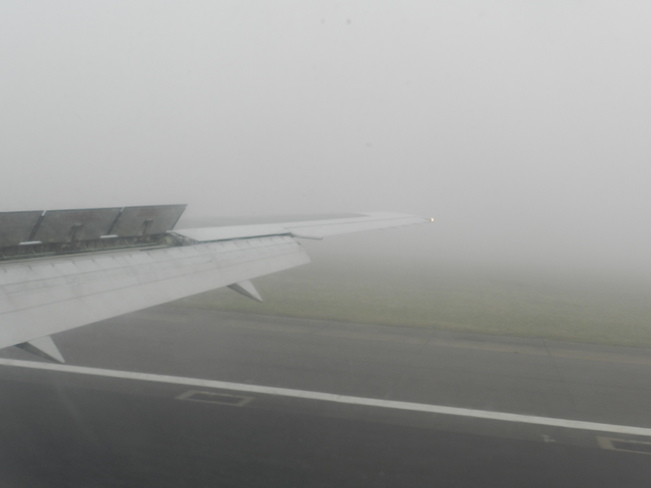 Landing at Heathrow in dense fog at 10 am London, Greater London, Greater London United Kingdom