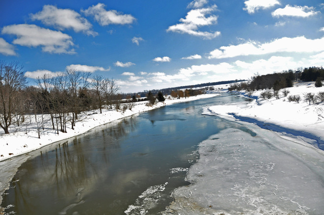 Conestoga River Kitchener, Ontario Canada