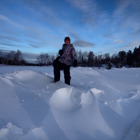 snowdrifts! Finland, Ontario Canada