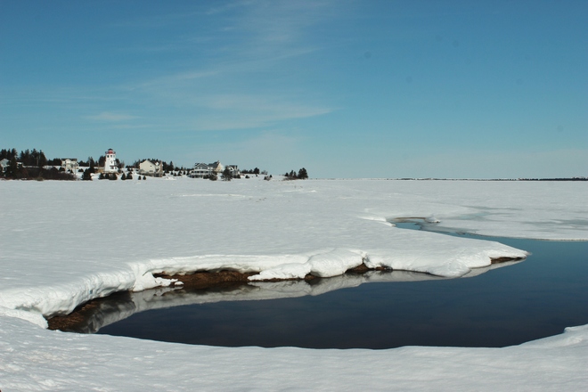 Warm Winter Day in Rustico South Rustico, Prince Edward Island Canada