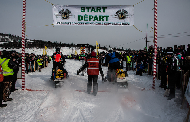 Cain's Quest Canada's longest snowmobile race Labrador City, Newfoundland and Labrador Canada